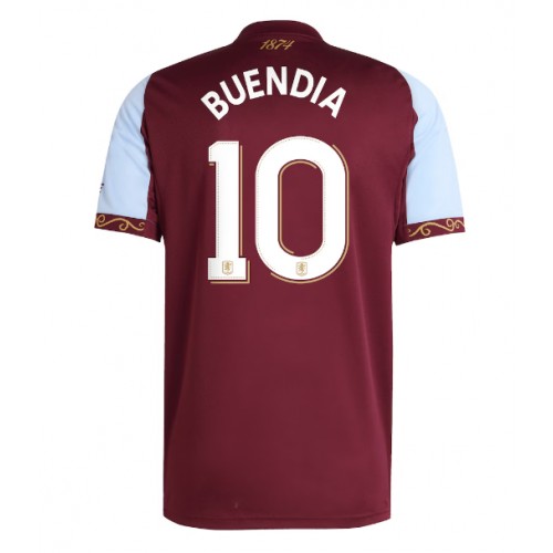 Stroje piłkarskie Aston Villa Emiliano Buendia #10 Koszulka Podstawowej 2025-26 Krótki Rękaw